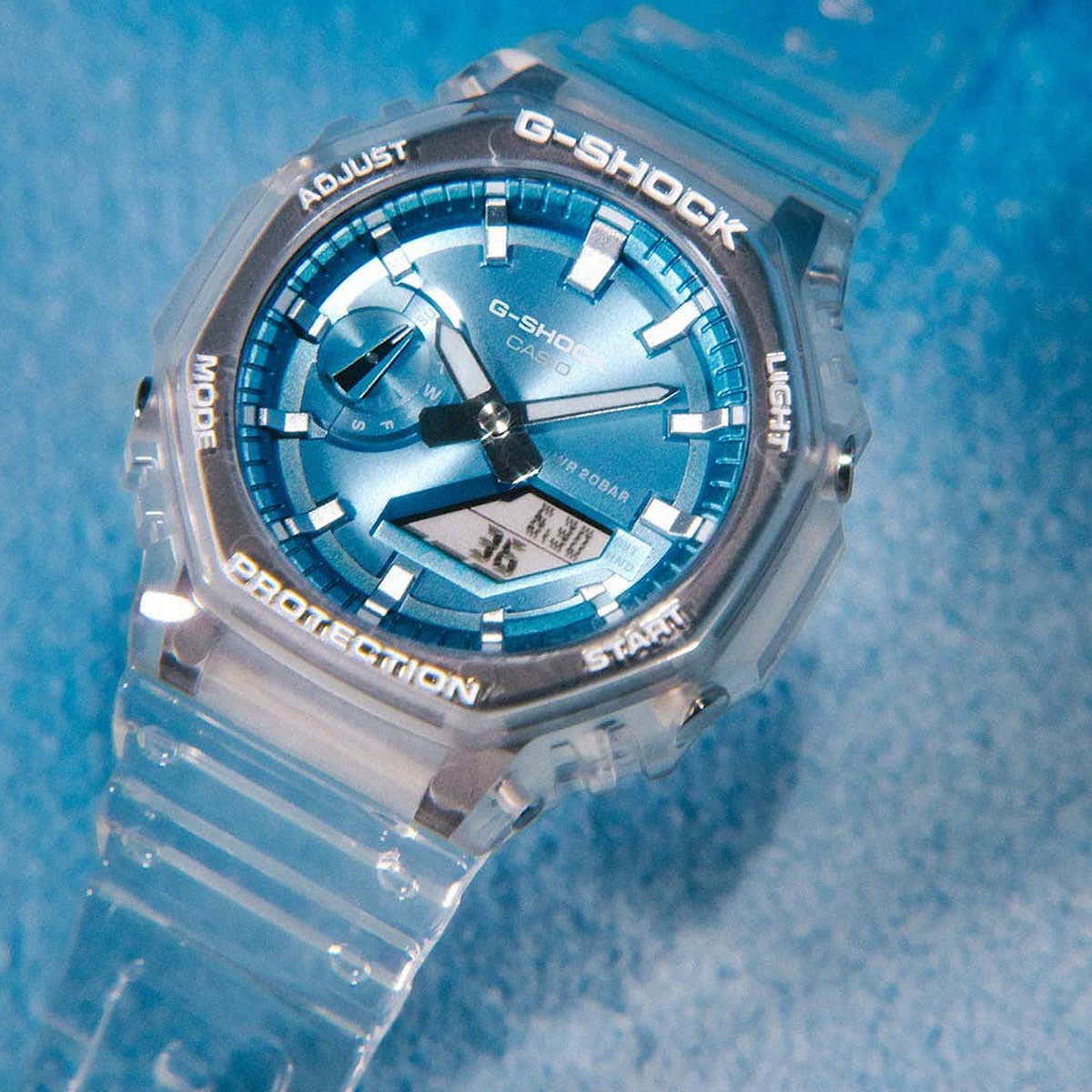 CASIO G-SCHOCK Mod. BRIGHT METALLIC - LIGHT BLUE-4