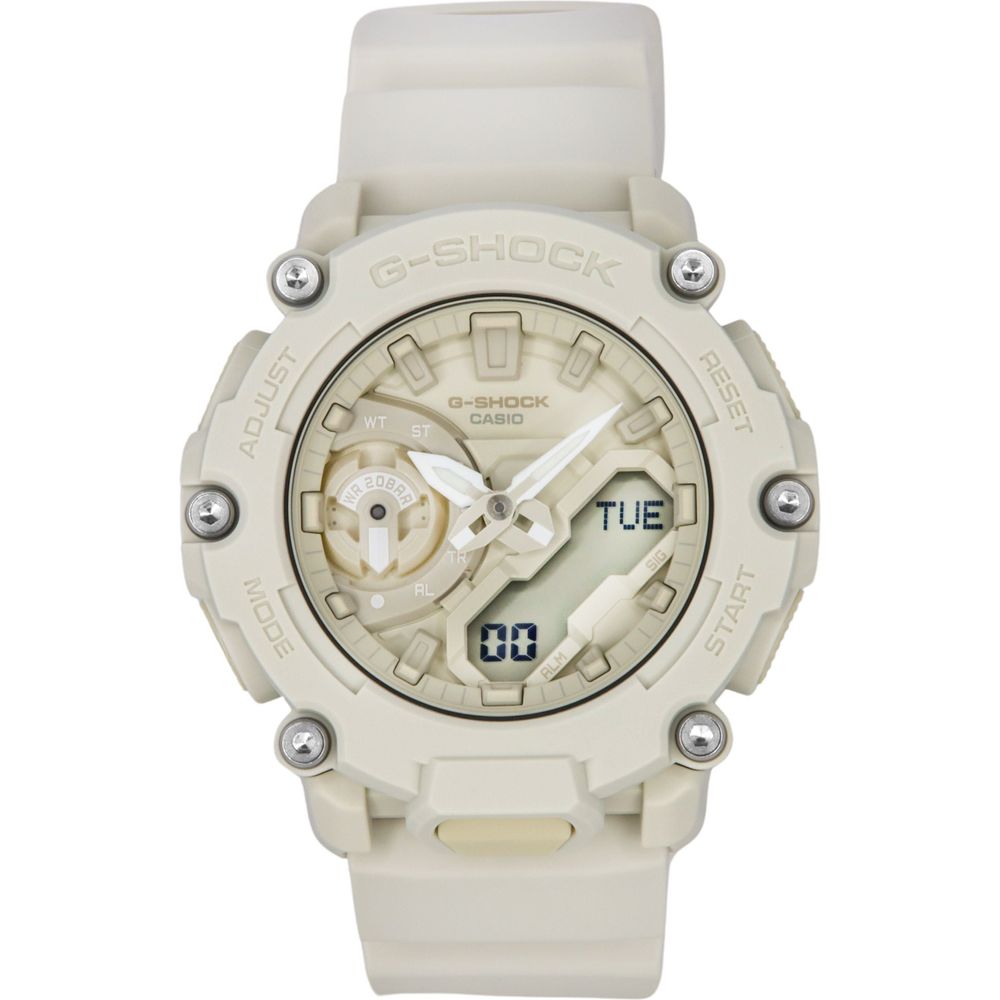 Casio G-Shock Natural Color Series Analog Digital Resin Strap Beige Dial Quartz GA-2200NC-7A Men's Watch