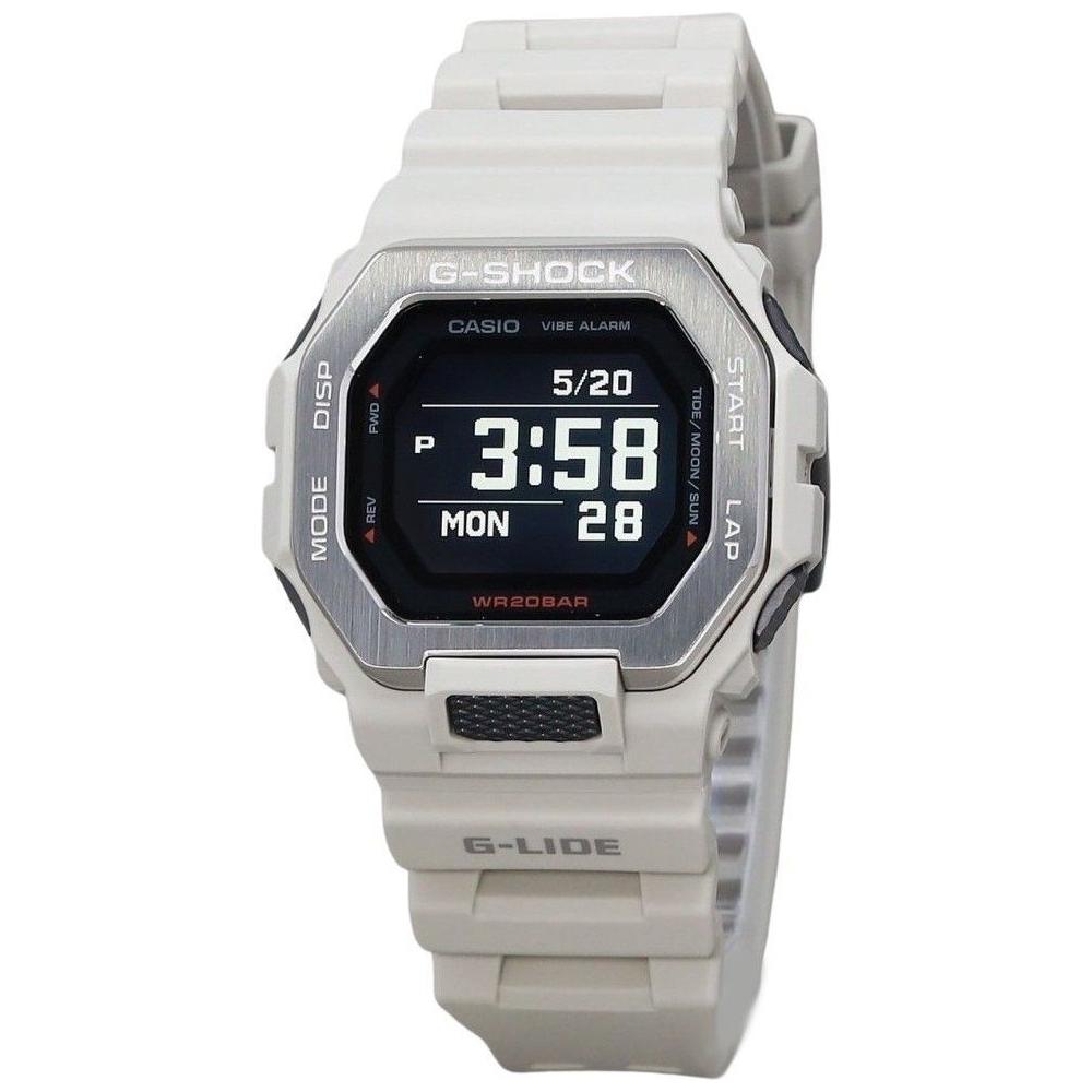 Casio G-Shock G-Lide Digital Smartphone Link Grey Resin Strap Quartz GBX-100-8 200M Men's Watch