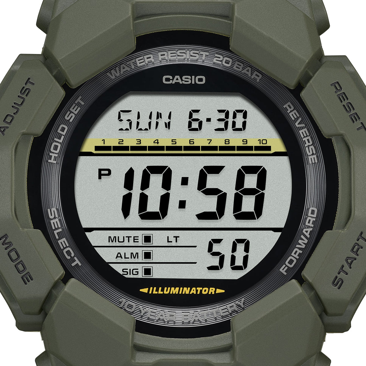 CASIO G-SCHOCK Mod. GRAND DIGIT - GREEN-10