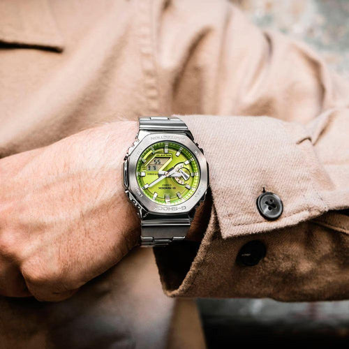 Load image into Gallery viewer, CASIO G-SHOCK Mod. OAK G-STEEL LIME GREEN-1
