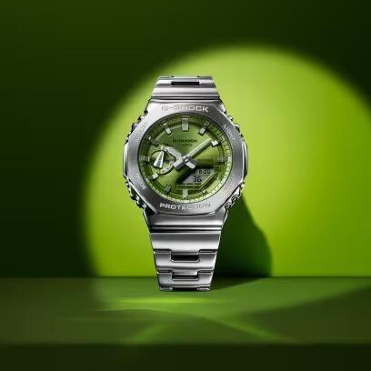 Load image into Gallery viewer, CASIO G-SHOCK Mod. OAK G-STEEL LIME GREEN-2
