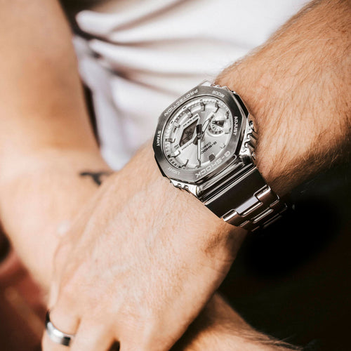 Load image into Gallery viewer, CASIO G-SHOCK Mod. OAK G-STEEL CLASSIC SILVER-9
