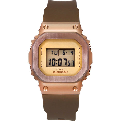 Load image into Gallery viewer, Casio G-Shock Digital Brown Ion Plated Bezel Bio-Based Resin Band Quartz GM-S5600UBR-5 Women&#39;s Watch
