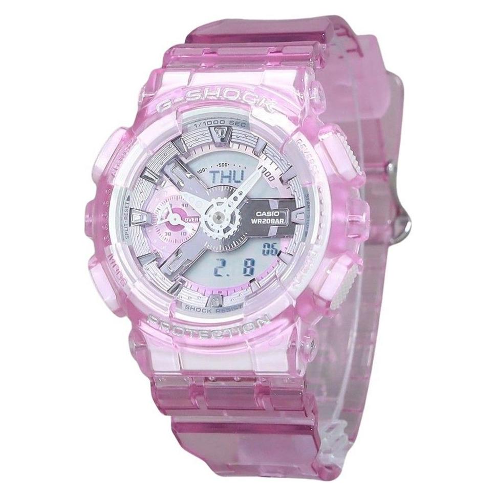 Casio G-Shock GMA-S110VW-4A: Translucent Pink Multicolor Dial Women's Watch