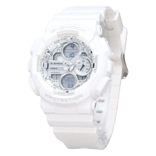 Load image into Gallery viewer, Casio G-Shock Analog Digital Bio Based White Resin Strap Silver Dial Quartz GMA-S140VA-7A Women&#39;s Watch
