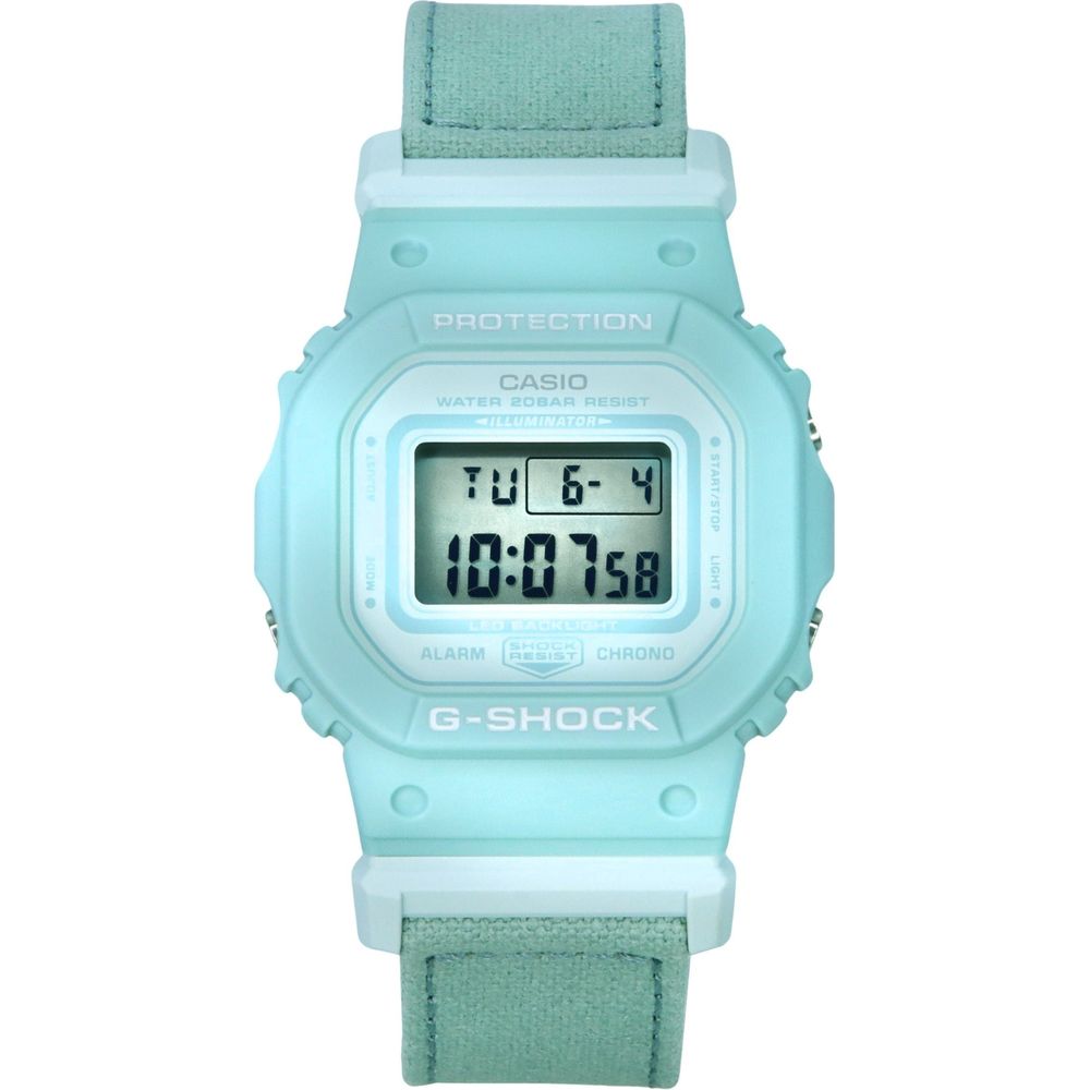 Casio G-Shock Digital Organic Blue Cloth Strap Bio-Based Resin Quartz Women's Watch