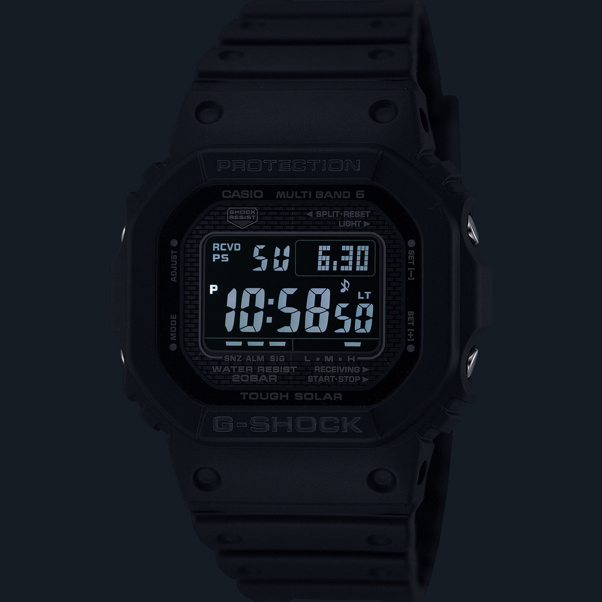 CASIO G-SHOCK Mod. THE NEW ORIGIN Multiband 6 - TOUGH SOLAR - FULL BLACK-4