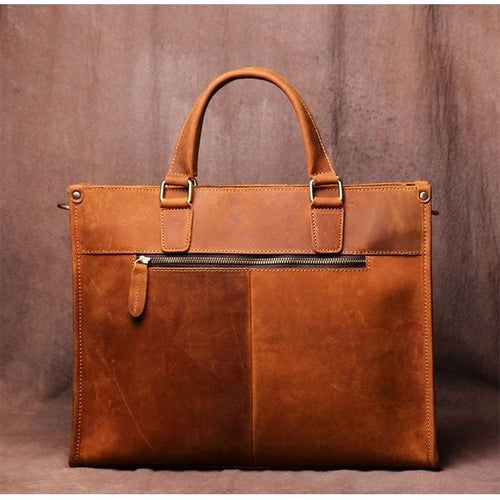 Load image into Gallery viewer, Dagmar Leather Briefcase | Vintage Leather Messenger Bag
