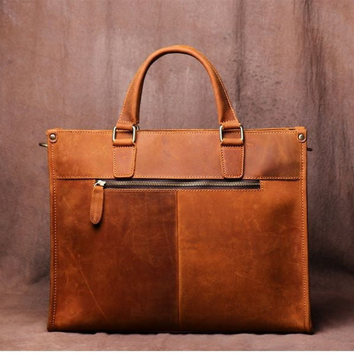 Load image into Gallery viewer, The Dagmar Leather Briefcase | Vintage Leather Messenger Bag
