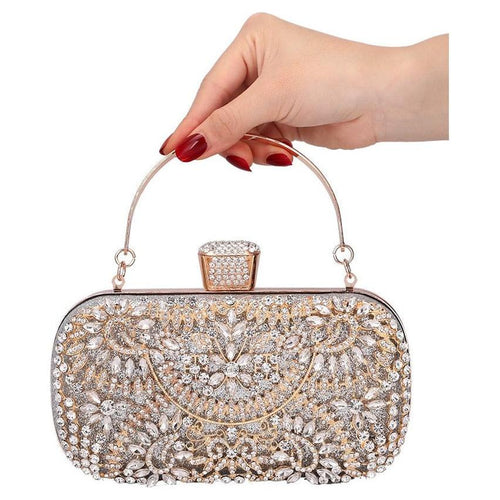 Load image into Gallery viewer, Diamond Evening Clutch Bag For Women Wedding Golden Clutch Purse Chain
