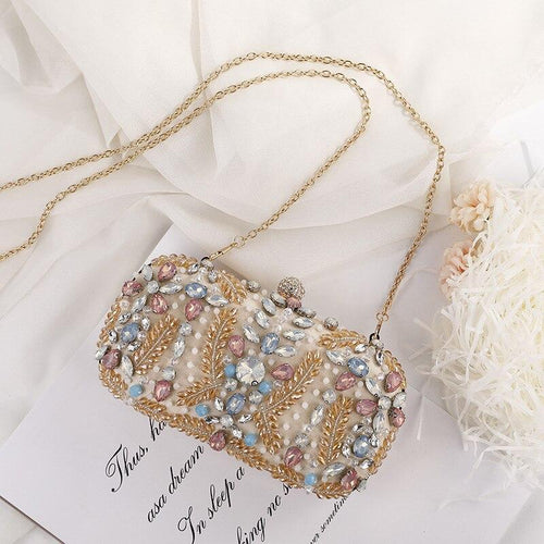 Load image into Gallery viewer, Crystal Clutch Bag for Wedding Party Luxury Rhinestone Clutch Purse
