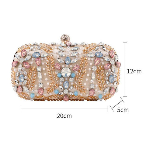 Load image into Gallery viewer, Crystal Clutch Bag for Wedding Party Luxury Rhinestone Clutch Purse
