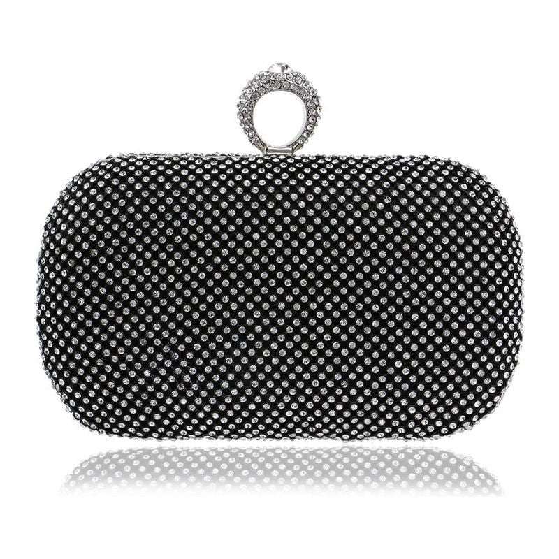 Evening Clutch Bags Diamond-Studded Evening Bag With Chain Shoulder