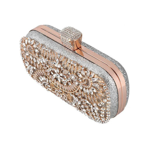 Load image into Gallery viewer, Diamond Evening Clutch Bag For Women Wedding Golden Clutch Purse Chain
