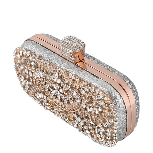 Load image into Gallery viewer, Diamond Evening Clutch Bag For Women Wedding Golden Clutch Purse Chain
