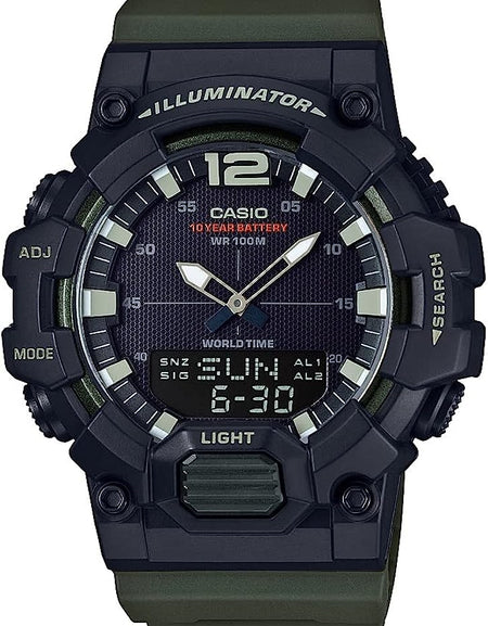 CASIO SPORT Mod. ILLUMINATOR - BLACK. ARMY GREEN-0