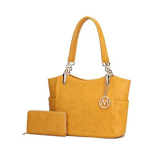 Allison 2 PCS Tote & Wallet Handbag Vegan Leather Women