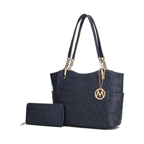 Allison 2 PCS Tote & Wallet Handbag Vegan Leather Women