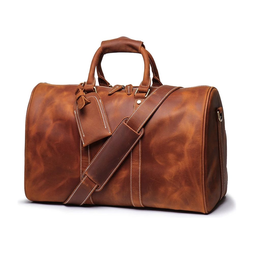 The Brandt Weekender | Exquisite Small Leather Duffle Bag