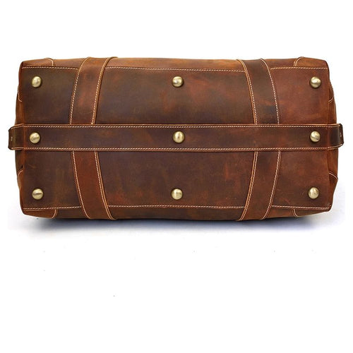 Load image into Gallery viewer, Eira Duffle Bag | Vintage Leather Weekender: The Pinnacle of Elegance
