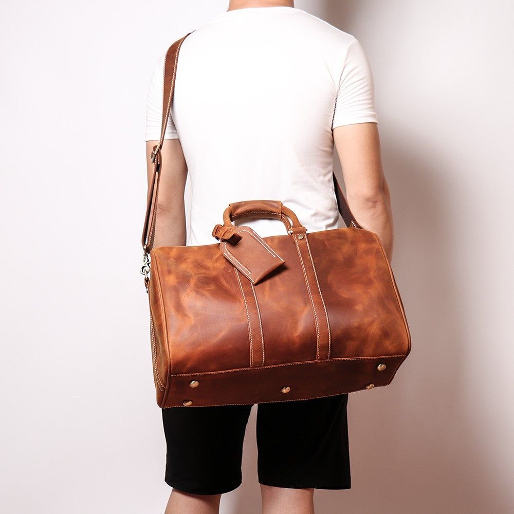 The Brandt Weekender | Exquisite Small Leather Duffle Bag