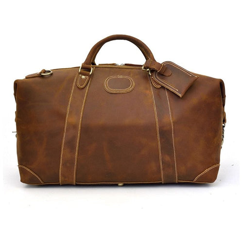 Load image into Gallery viewer, Eira Duffle Bag | Vintage Leather Weekender: The Pinnacle of Elegance
