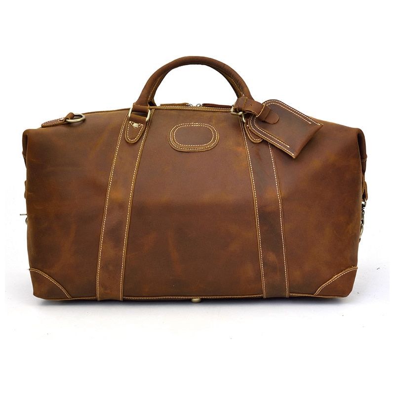 Eira Duffle Bag | Vintage Leather Weekender: The Pinnacle of Elegance