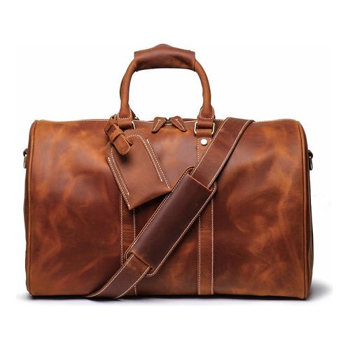 The Brandt Weekender | Exquisite Small Leather Duffle Bag