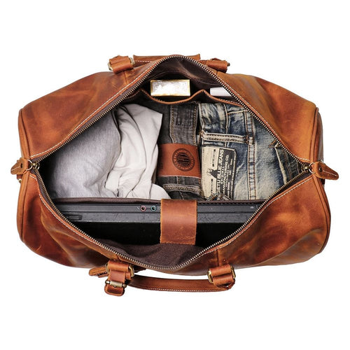 Load image into Gallery viewer, The Brandt Weekender | Exquisite Small Leather Duffle Bag
