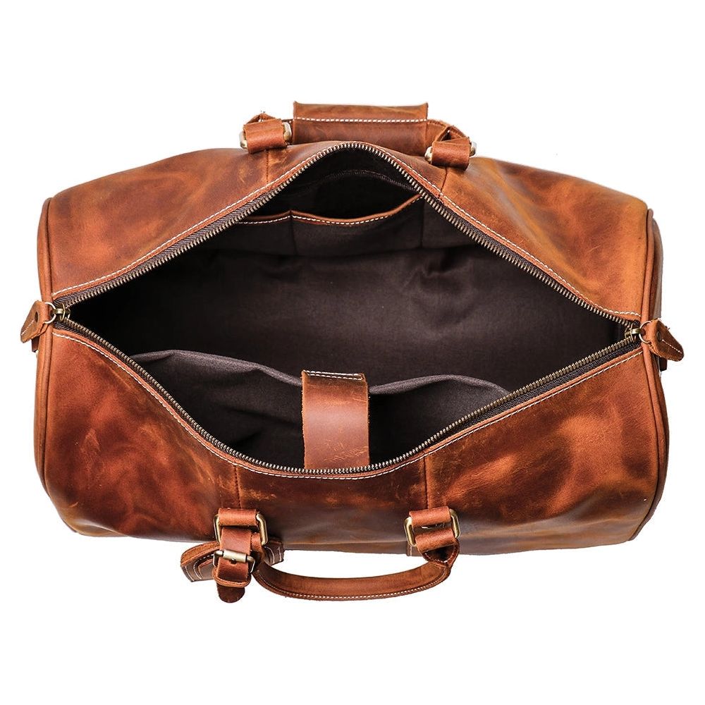 The Brandt Weekender | Exquisite Small Leather Duffle Bag