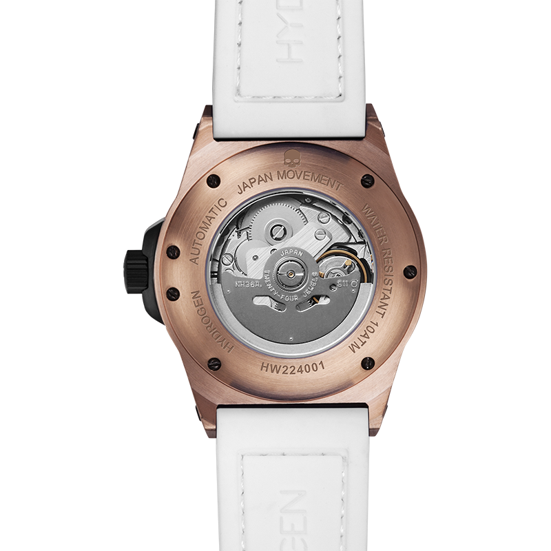Otto White Rose Gold Designer Watch - A Symphony of Sophistication