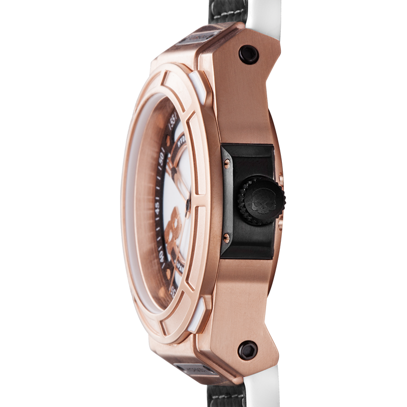 Otto White Rose Gold Designer Watch - A Symphony of Sophistication