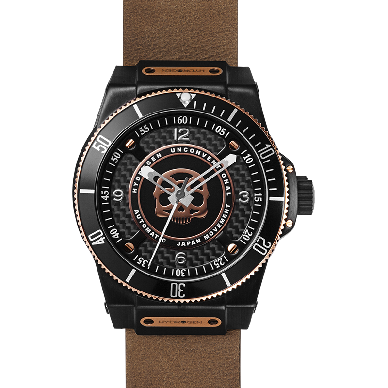 Hydrogen Sportivo Black Brown Nato - A Luxurious Statement Piece