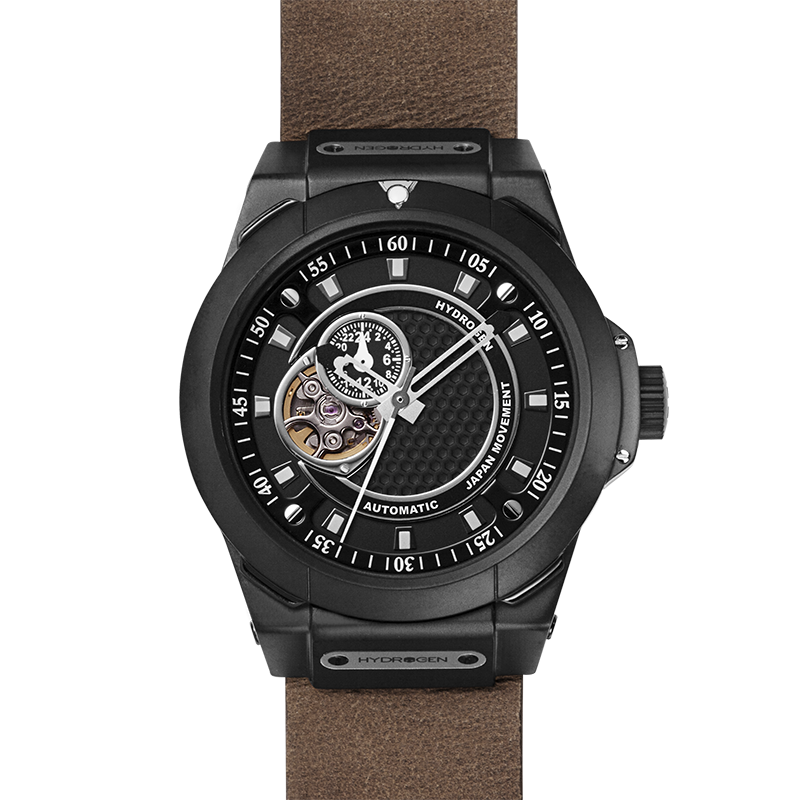 Vento Black Nato Leather