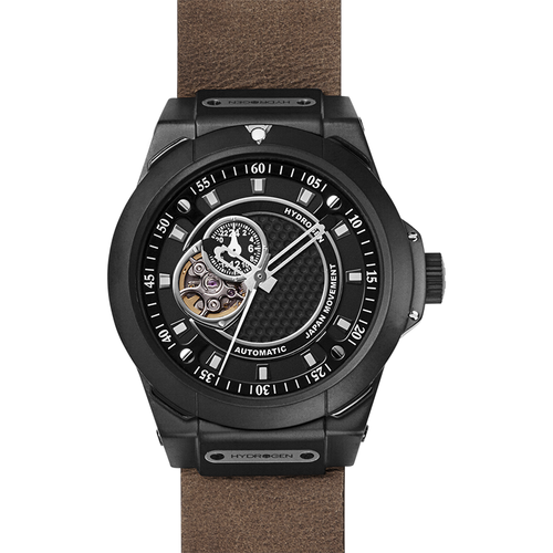 Load image into Gallery viewer, Vento Black Nato Leather Watch
