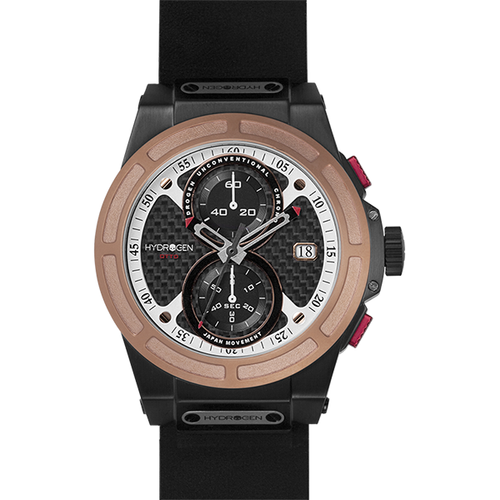 Load image into Gallery viewer, Otto Chrono Black Rose Gold Nato - A Timeless Elegance
