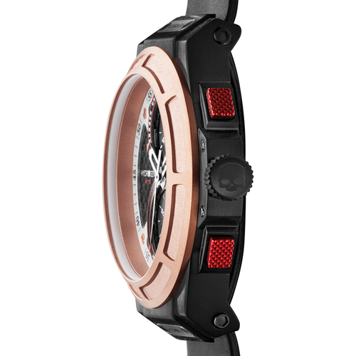 Load image into Gallery viewer, Otto Chrono Black Rose Gold Nato - A Timeless Elegance
