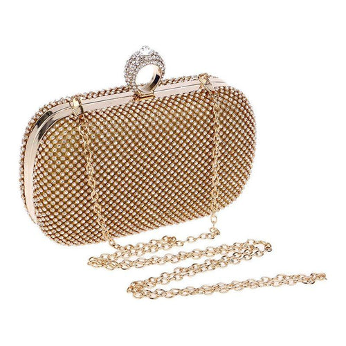 Load image into Gallery viewer, Evening Clutch Bags Diamond-Studded Evening Bag With Chain Shoulder
