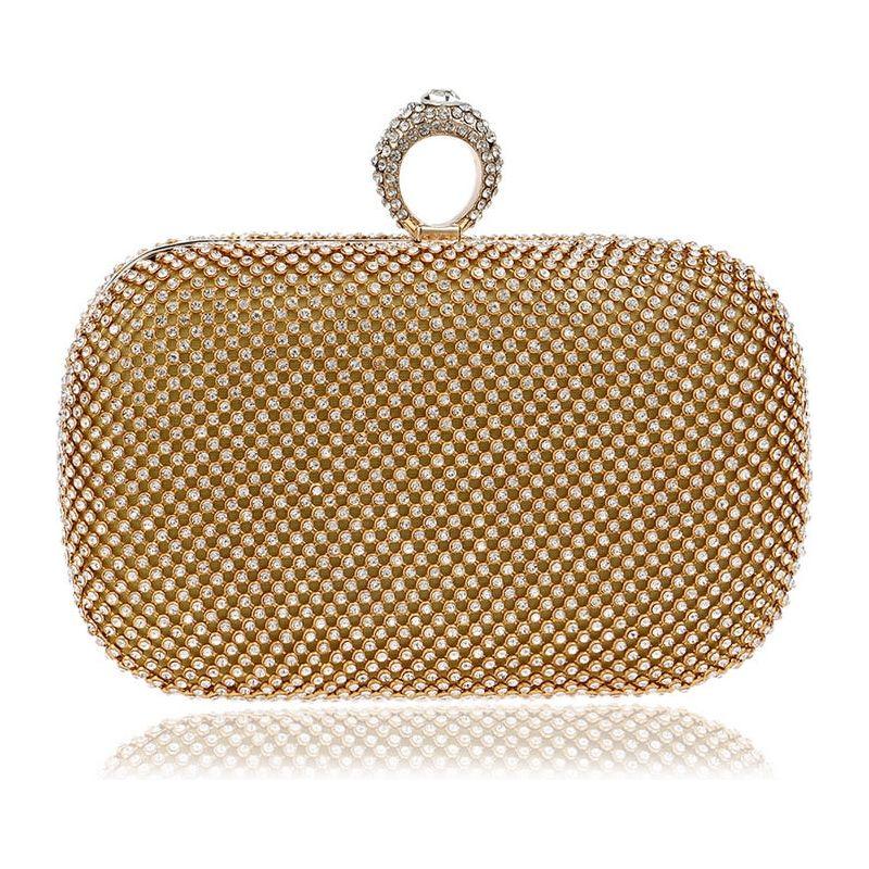 Evening Clutch Bags Diamond-Studded Evening Bag With Chain Shoulder