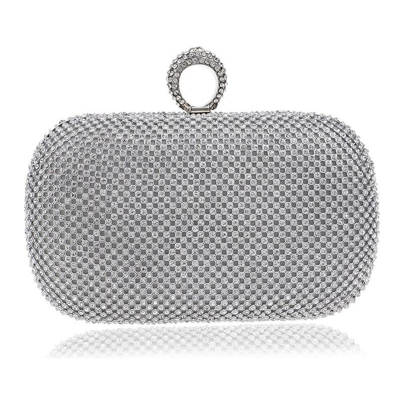 Evening Clutch Bags Diamond-Studded Evening Bag With Chain Shoulder