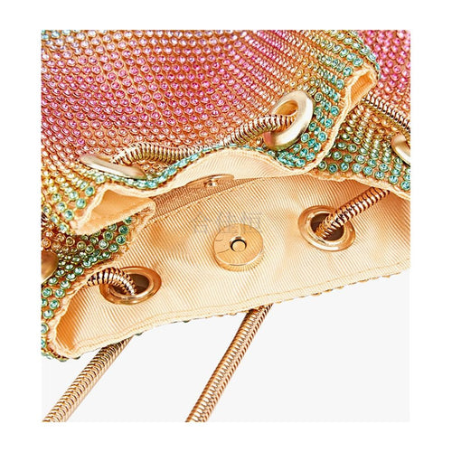 Load image into Gallery viewer, Crystal Bucket Bag for Women Multicolor Rhinestone Beaded Ladies
