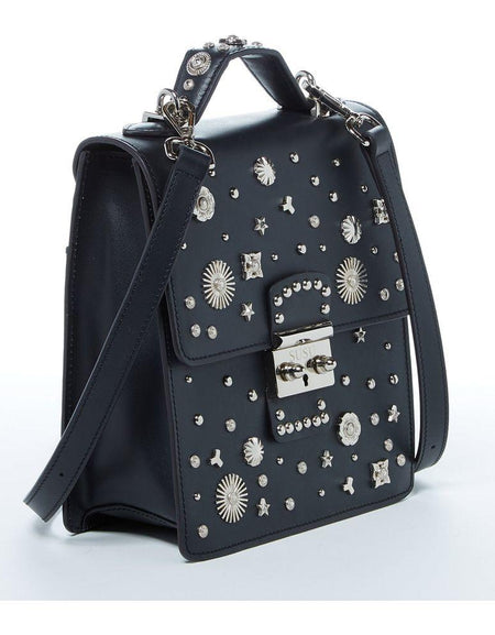 SUSU The Hollywood Backpack Purse Leather Black