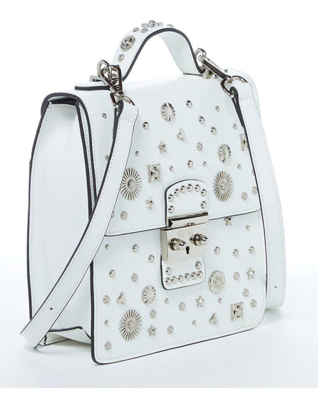 SUSU The Hollywood Backpack Leather Purse White