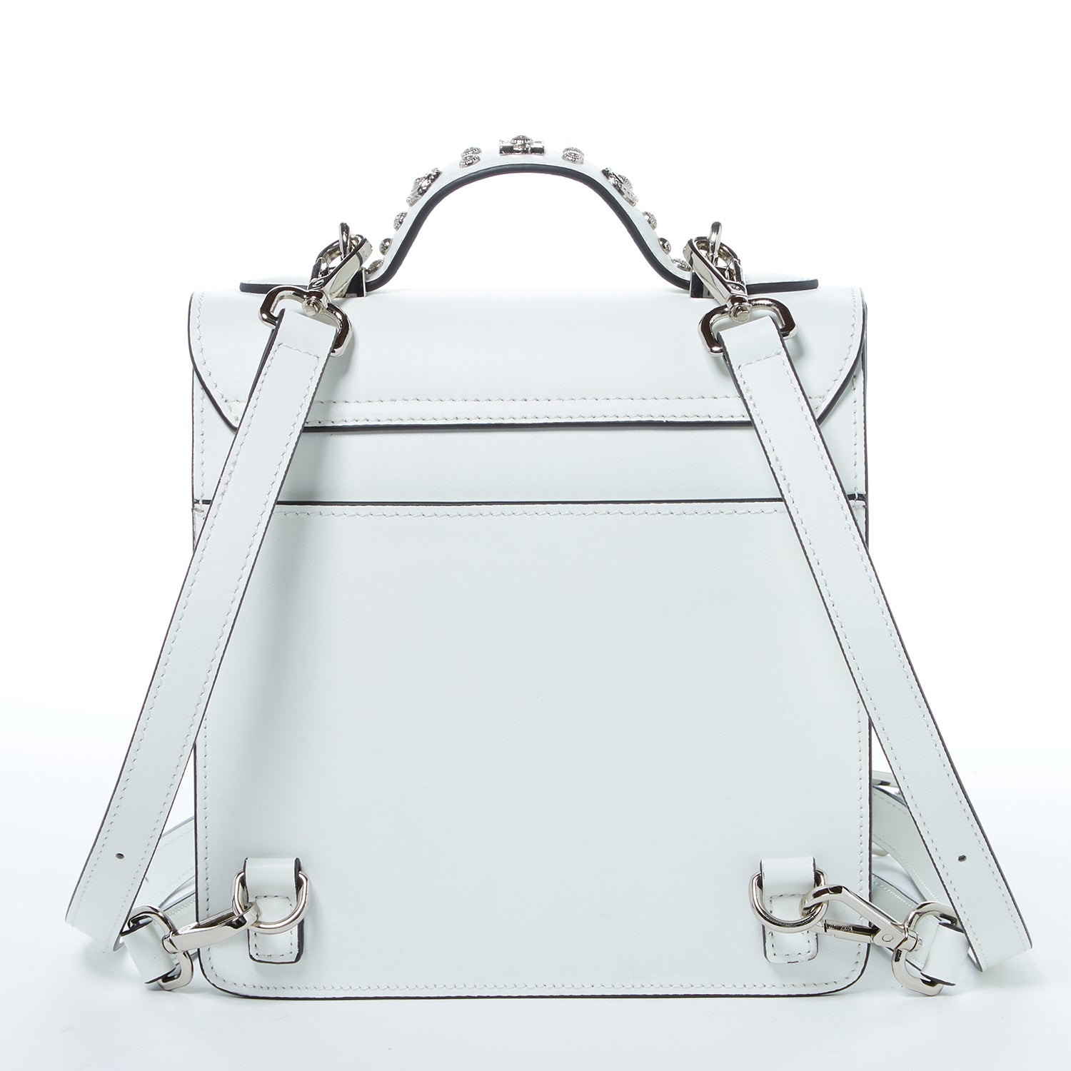 SUSU The Hollywood Backpack Leather Purse White