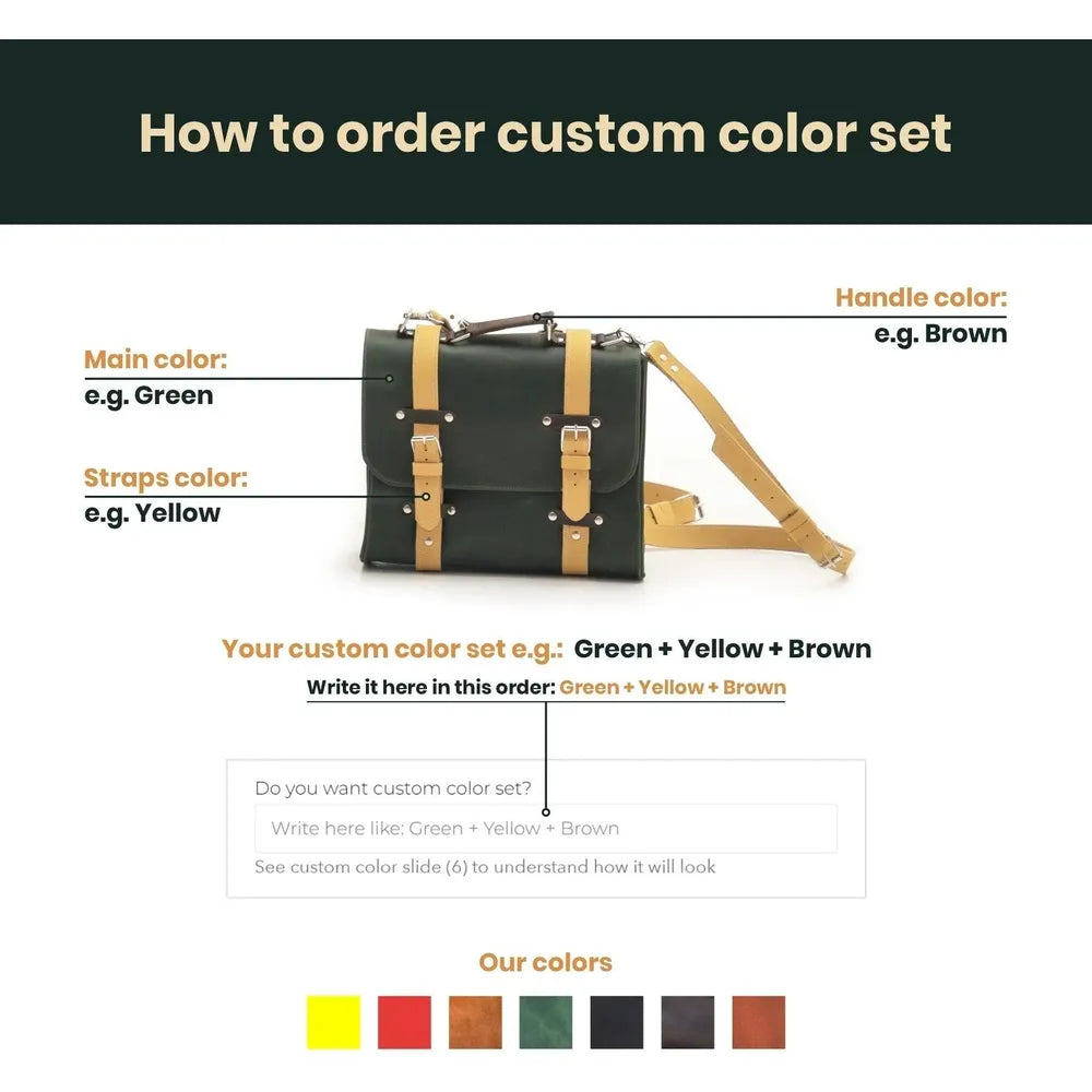 Genuine Leather Briefcase Bag Lora | Women's Work Bag-4