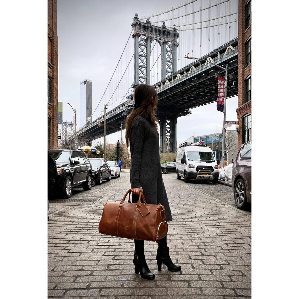 Dagny Weekender | Exquisite Large Leather Duffle Bag