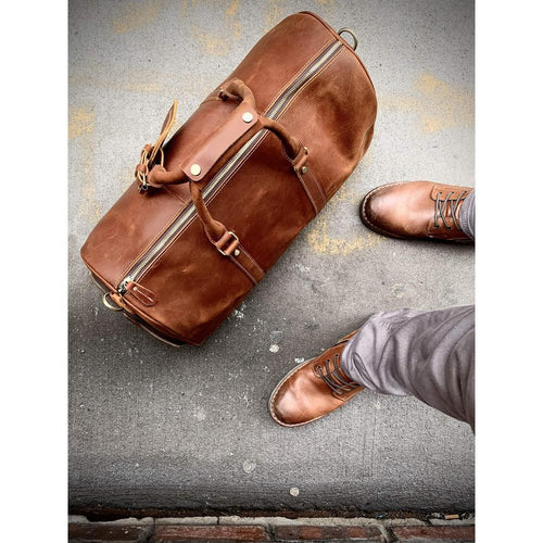 Load image into Gallery viewer, The Dagny Weekender | Large Leather Duffle Bag
