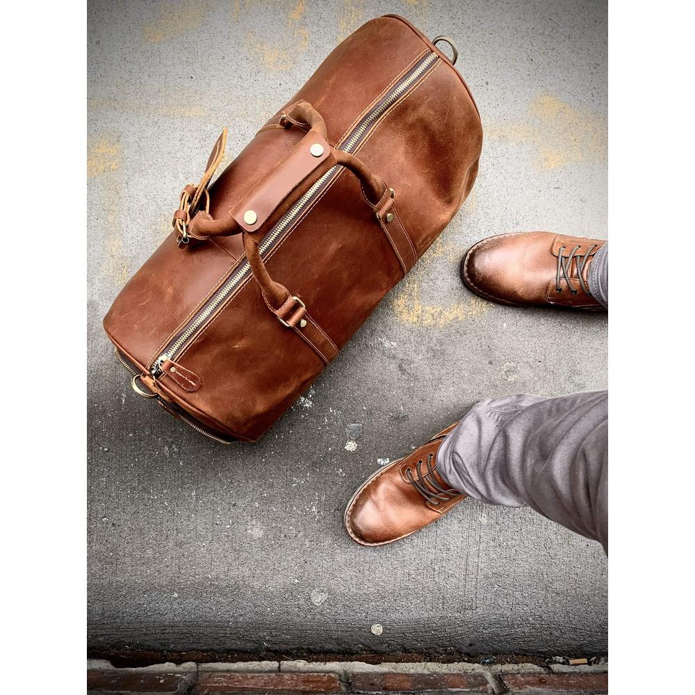 The Dagny Weekender | Large Leather Duffle Bag