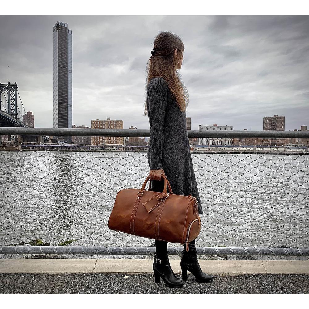 Dagny Weekender | Exquisite Large Leather Duffle Bag